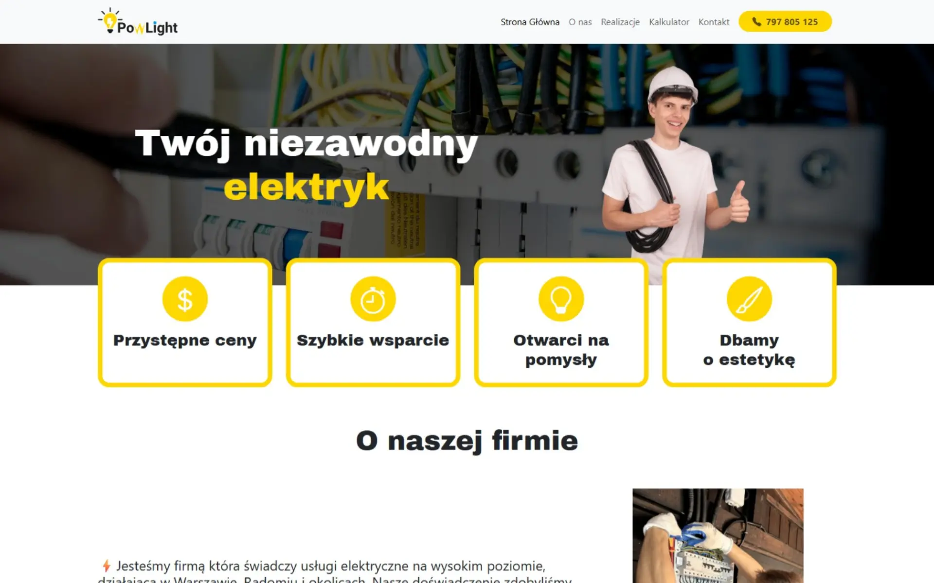 Strona Internetowa dla PowLight